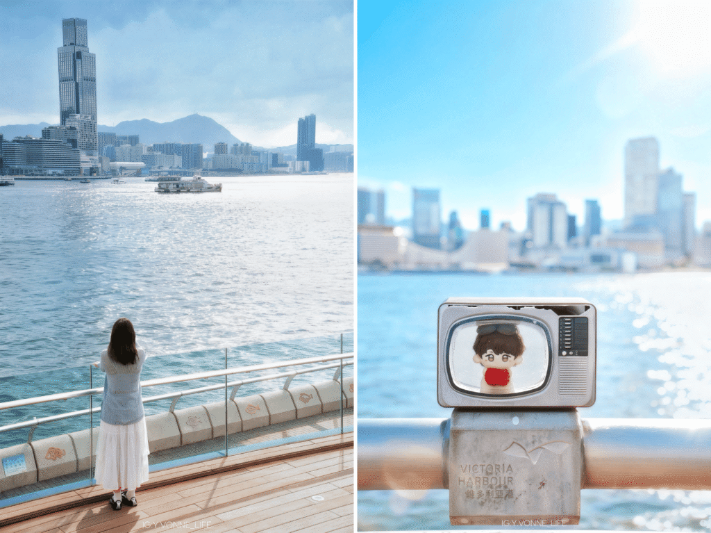 香港｜維多利亞港小電視&灣仔海濱站，一出站就是海的絕美景觀不能錯過