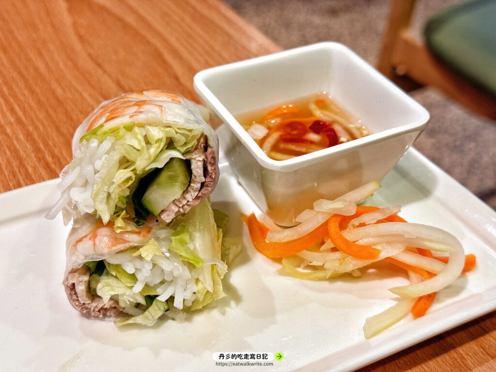杜小越涼拌豬肉鮮蝦卷（生春捲）
